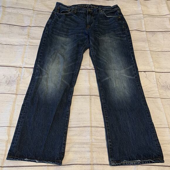 American Eagle Original Boot Mens Size 36x32 Denim Blue Jeans - Picture 1 of 13
